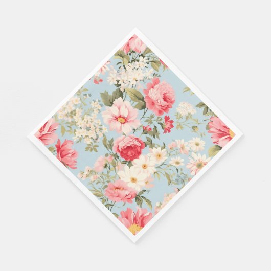 Engels platteland bloementuin servet (Hoek)