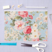 Engels platteland bloementuinen tissuepapier (Craft)