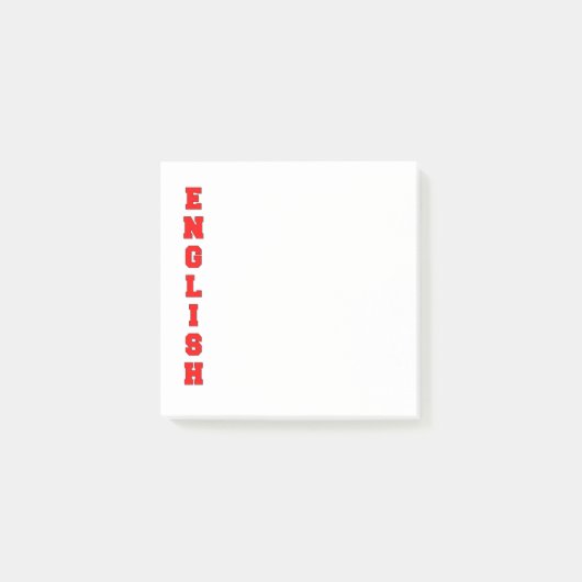 Engels Post-it® Notes (Voorkant)