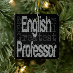 Engels professor Extraordinaire Keramisch Ornament
