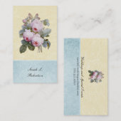 Engels Roos Botanical Personalized Visitekaartje (Voorkant / Achterkant)