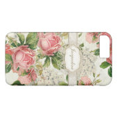  Engels Roos Lace in Hydrangea Floral Art Case-Mate iPhone Case (Achterkant (Horizontaal))