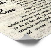 Engels Roos Song Lyric  Script Print (Hoek)