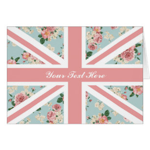 Engels Roos Union Jack Floral Pattern