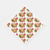 Engels Rozen Tea Party Thema Papieren servetten (Hoek)