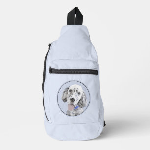 Engels Setter Blue Belton Schilderij Pet Dog Art Sling Bag