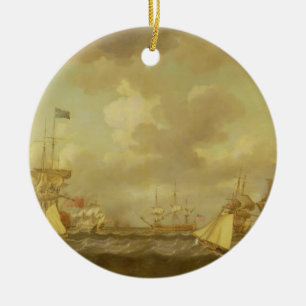 Engels Ships Coming to Anchor in a Fresh Breeze ( Keramisch Ornament