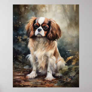 Engels Speelgoed Spaniel Dog Art Print Poster