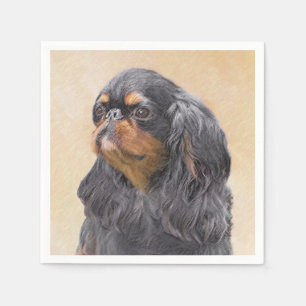 Engels Speelgoed Spaniel Schilderen Originele Dier Servet
