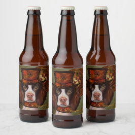 Engels Springer Spaniel Bier Etiket