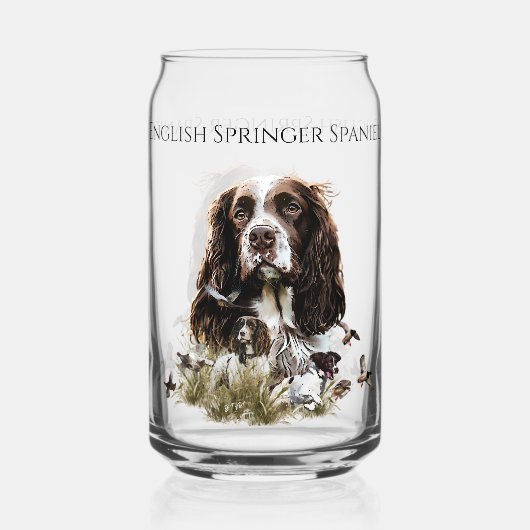 Engels Springer Spaniel Blikvorm Glas (Voorkant)
