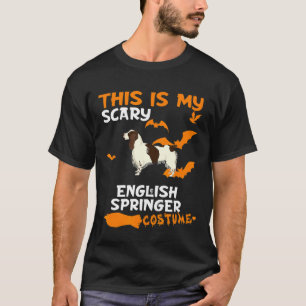 Engels Springer Spaniel Costume Halloween Lazy Sc T-shirt