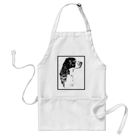 Engels Springer Spaniel Dog Apron Standaard Schort (Voorkant)