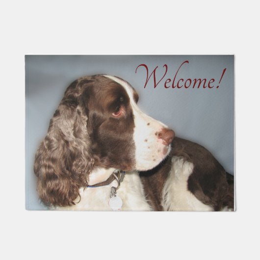 Engels Springer Spaniel Doormat  Deurmat (Voorkant)