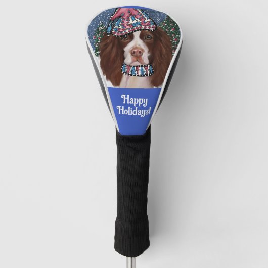 ENGELS SPRINGER SPANIEL GOLFHEADCOVER (Voorkant)
