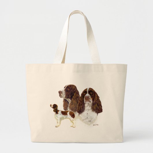 Engels Springer Spaniel Grote Tote Bag (Voorkant)