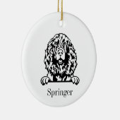 Engels Springer Spaniel hond ornament (Rechts)