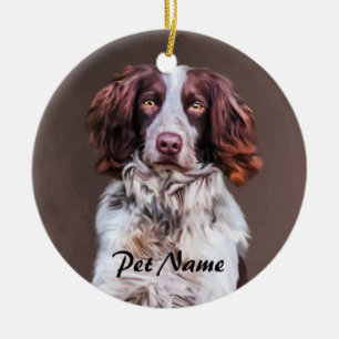 Engels Springer Spaniel Hondenolie schilderij Port Keramisch Ornament