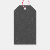 Engels Springer Spaniel in Snowflakes Cadeaulabel (Achterkant)