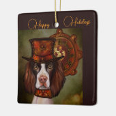 Engels Springer Spaniel Keramisch Ornament (Links)