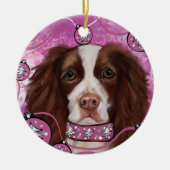 ENGELS SPRINGER SPANIEL KERAMISCH ORNAMENT (Voorkant)