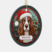Engels Springer Spaniel Keramische Cirkel Ornament (Rechts)