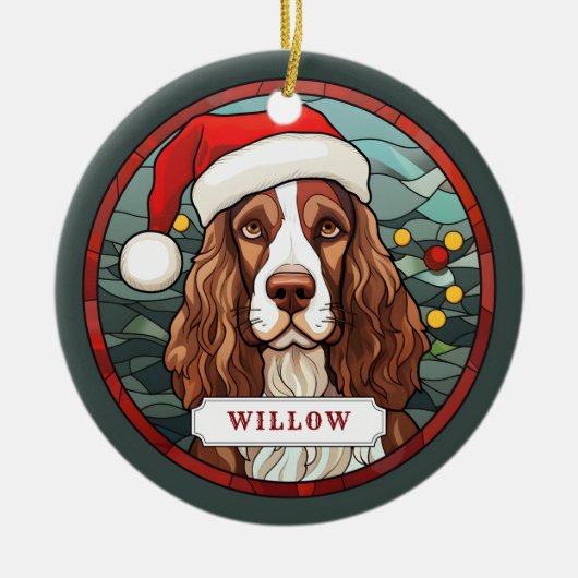 Engels Springer Spaniel Keramische Cirkel Ornament (Voorkant)