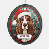 Engels Springer Spaniel Keramische Cirkel Ornament (Links)
