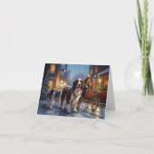 Engels Springer Spaniel Kerstfeest Seizoen Kaart (Voorkant)