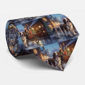 Engels Springer Spaniel Kerstfeest Seizoen Stropdas (Opgerold)