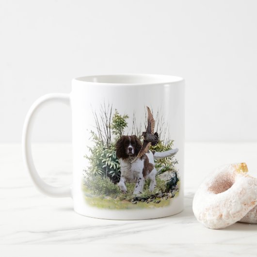 Engels Springer Spaniel Koffiemok (Met donut)