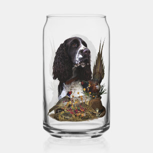Engels Springer Spaniel met fazant Blikvorm Glas