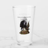Engels Springer Spaniel met fazant Glas (Voorkant)