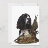 Engels Springer Spaniel met fazant Kaart (Achterkant)