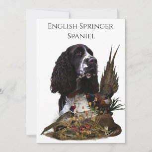 Engels Springer Spaniel met fazant Kaart