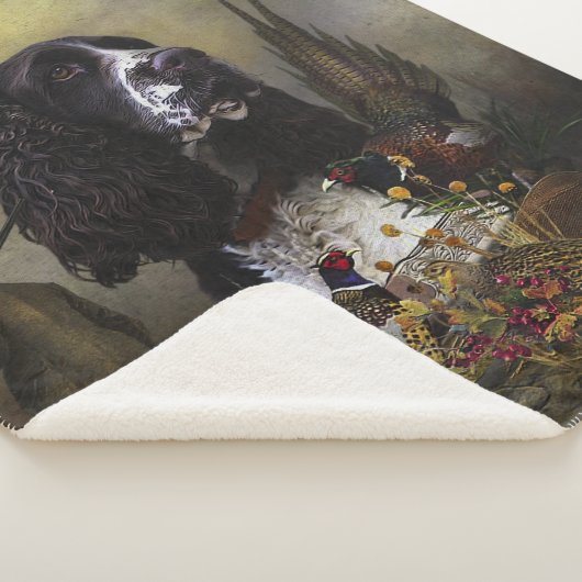 Engels Springer Spaniel met fazant Sherpa Deken (3/4)