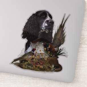Engels Springer Spaniel met fazant Sticker