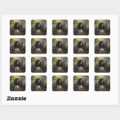 Engels Springer Spaniel met fazant Vierkante Sticker (Vel)