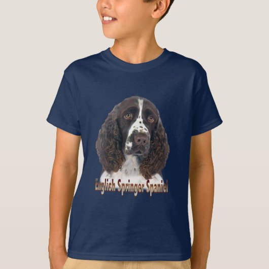Engels Springer Spaniel Portret T-shirt (Voorkant)