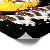 Engels Springer Spaniel Reindeer Kersthond Lo Poster (Hoek)