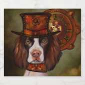 Engels Springer Spaniel Sparkling Wijnetiket (Enkel label)