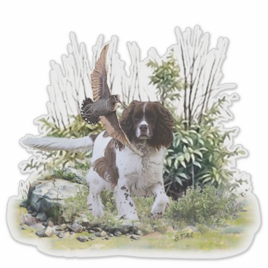 Engels Springer Spaniel Sticker (Voorkant)