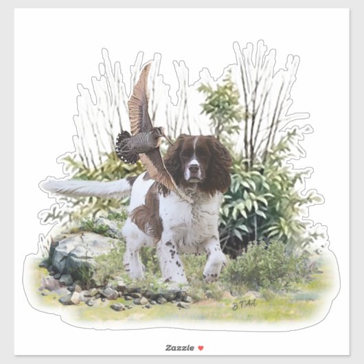 Engels Springer Spaniel Sticker (Vel)