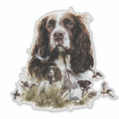 Engels Springer Spaniel Sticker (Voorkant)