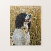engels springerspaniel in tarwe.png legpuzzel (Verticaal)