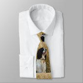 engels springerspaniel in tarwe.png stropdas (Gebonden)