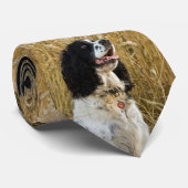 engels springerspaniel in tarwe.png stropdas (Opgerold)