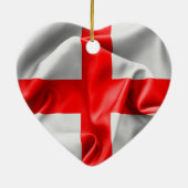 Engels St Georges Cross Flag Keramisch Ornament (Achterkant)