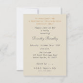 Engels Teapot 70th Birthday Invitation Kaart (Achterkant)