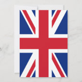 Engels thema 30ste verjaardagsfeest kaart (Achterkant)